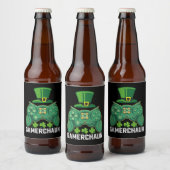 Gamerchaun Gamer Spelletjes St Patrick's Day Bier Etiket (Flessen)
