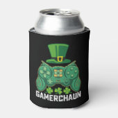 Gamerchaun Gamer Spelletjes St Patrick's Day Blikjeskoeler (Blikje Voorkant)