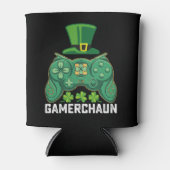 Gamerchaun Gamer Spelletjes St Patrick's Day Blikjeskoeler (Voorkant)