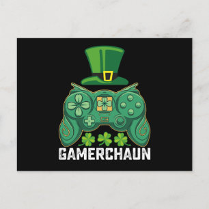 Gamerchaun Gamer Spelletjes St Patrick's Day Briefkaart