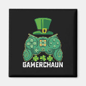 Gamerchaun Gamer Spelletjes St Patrick's Day Magneet (Voorkant)