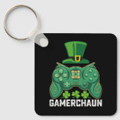 Gamerchaun Gamer Spelletjes St Patrick's Day Sleutelhanger (Voorkant)