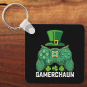 Gamerchaun Gamer Spelletjes St Patrick's Day Sleutelhanger (Voorkant)