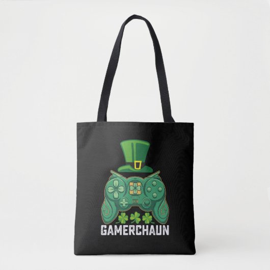 Gamerchaun Gamer Spelletjes St Patrick's Day Tote Bag (Voorkant)