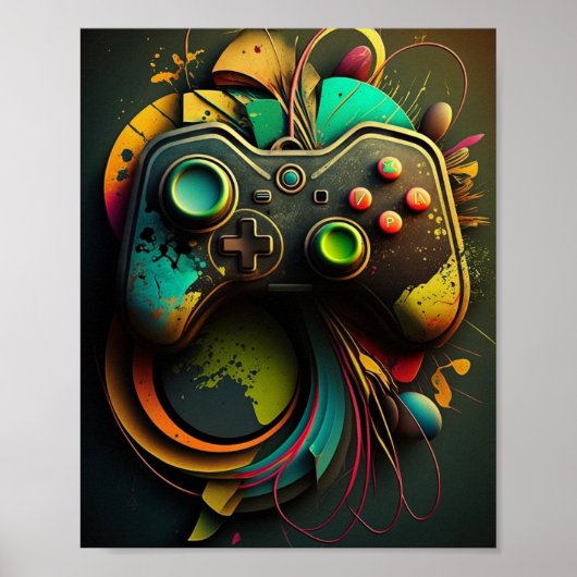 Gamercontroller Poster (Voorkant)