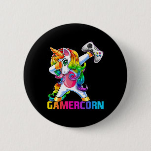 Gamercorn Dabbing Eenhoorn Videogame Controller Ga Ronde Button 5,7 Cm