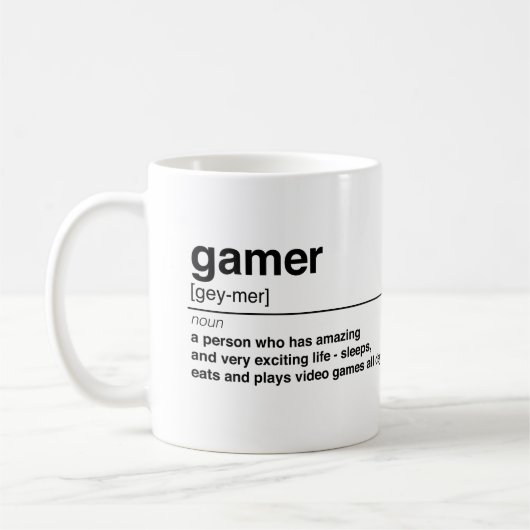 Gamerdefinitie Koffiemok (Links)