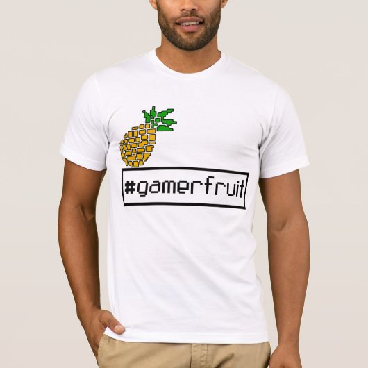 GamerFruit Mannen Pixel T-shirt (Voorkant)
