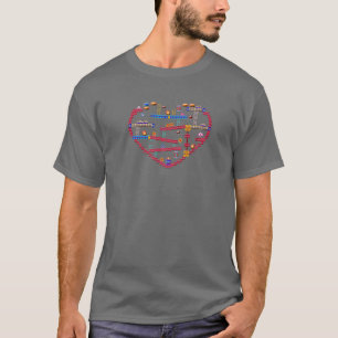 Gamerhart - Classic Retro 80's videogame-cadeau T-shirt