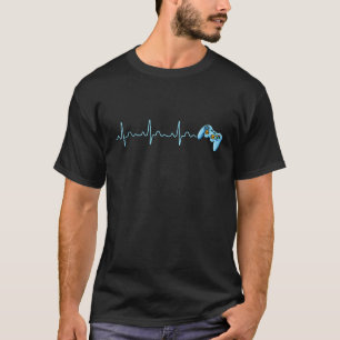 Gamerhartslag Gift for Video Game Lovers Tiener B T-shirt