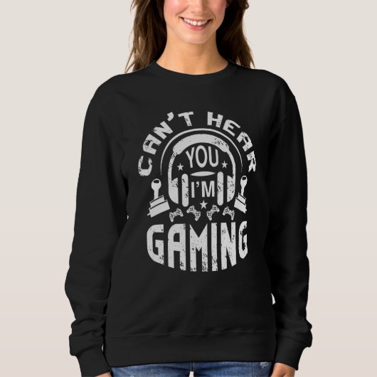 Gamerheadset kan je horen dat ik gaming 8 trui (Voorkant)
