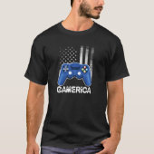 Gamerica 4 juli Video Game Kinder Controller Ameri T-shirt (Voorkant)