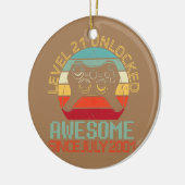 Gamerniveau 21 jaar geleden niet-vergrendeld Gewel Keramisch Ornament (Links)