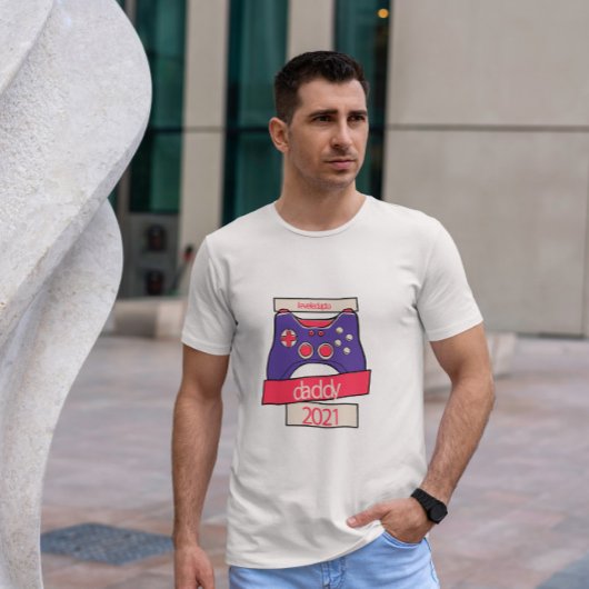 Gamerniveau omhoog joystick t-shirt