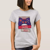 Gamerniveau omhoog joystick t-shirt (Voorkant)