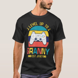 Gamerniveau tot Granny Est 2023 Happy Mama Son T-shirt
