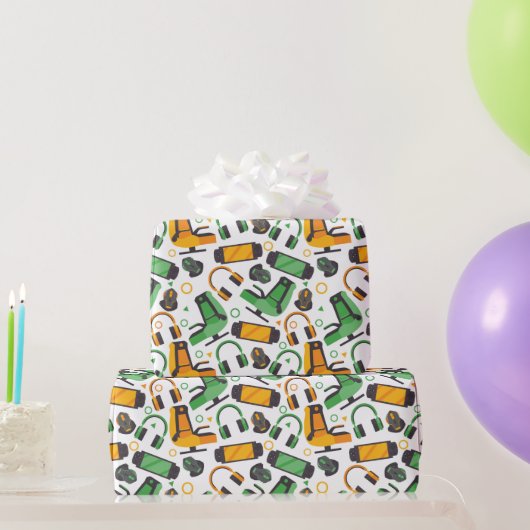 Gamers aan het spelen cadeaupapier (Feestgeschenken)