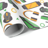 Gamers aan het spelen cadeaupapier (Rol Hoek)