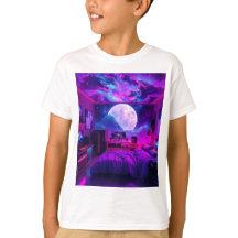 Gamer's Bedroom op een andere Planet Kinder T-Shir