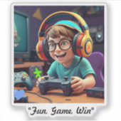 "Gamer's Delight" Sticker (Voorkant)