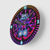  gamers DEN Room Clock Neon Ronde Klok (Hoek)