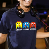 Gamers die luisteren naar afgeleid mannen t-shirt