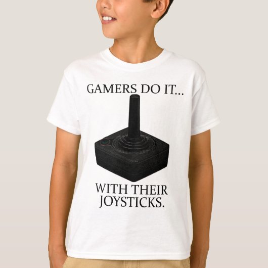 Gamers Doen Het... Met Hun Joysticks. T-shirt (Voorkant)