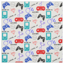 Gamers Funny Quote Video Game Controller Grafisch Stof
