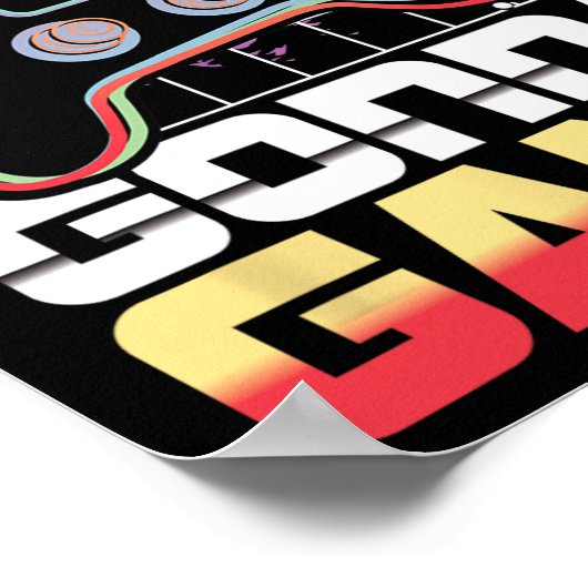 Gamers Gaan Game Game Speler Gaming Grappig Poster (Hoek)