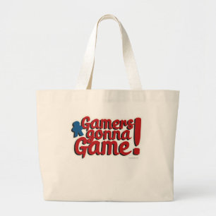 Gamers Game Epic Boardgame Slogan Grote Tote Bag