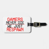 Gamers gerepareerd bagagelabel (Voorkant horizontaal)