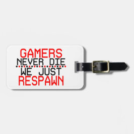 Gamers gerepareerd bagagelabel