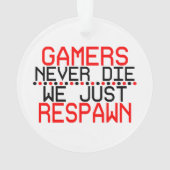 Gamers gerepareerd ornament (achterkant)