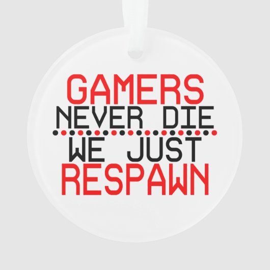 Gamers gerepareerd ornament (achterkant)