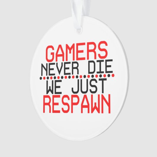 Gamers gerepareerd ornament (voorkant)