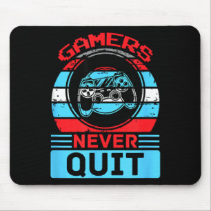 Gamers Geven Nooit Op Funny Gaming Quotes Cadeau V Muismat