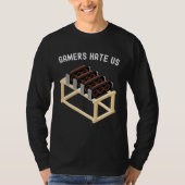 Gamers Hate Us Crypto  Miner Gear Cryptocurrency T-shirt (Voorkant)