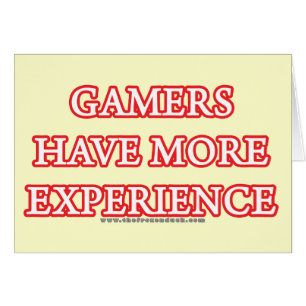 Gamers hebben meer ervaring