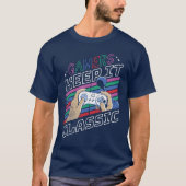Gamers Houden Het Klassiek Retro Gamecontroller T-shirt (Voorkant)