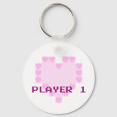 Gamers in liefde - Speler 1 Sleutelhanger (Voorkant)