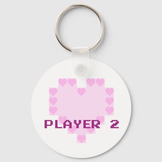 Gamers in liefde - Speler 2 Sleutelhanger (Voorkant)