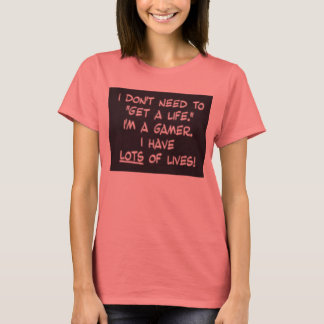 Gamers leven t-shirt