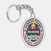 Gamers Lijst - Time Rate Onafhankelijk Sleutelhanger (Voorkant Links)