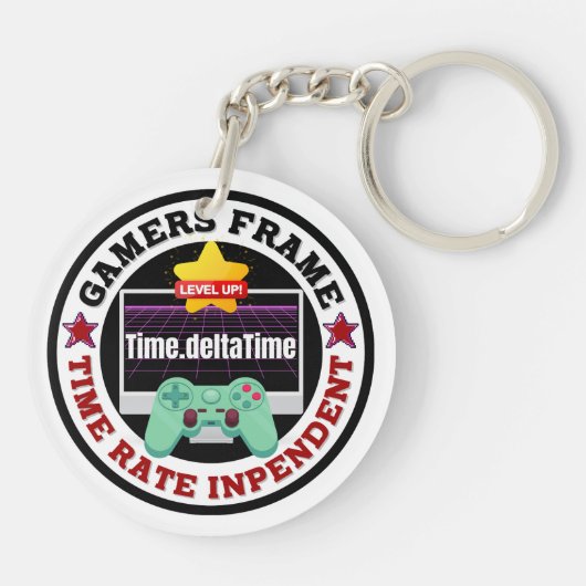 Gamers Lijst - Time Rate Onafhankelijk Sleutelhanger (Achterkant)