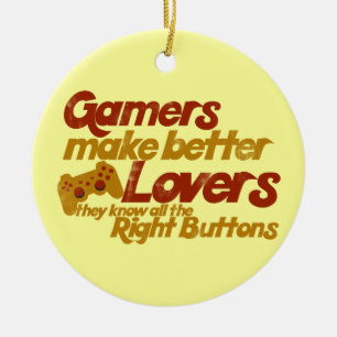 Gamers maken betere liefhebbers keramisch ornament