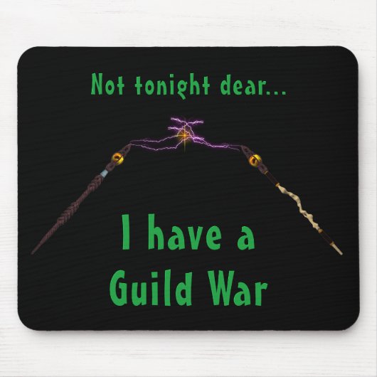 Gamers MMORPG War Humorous Mousepad Muismat (Voorkant)