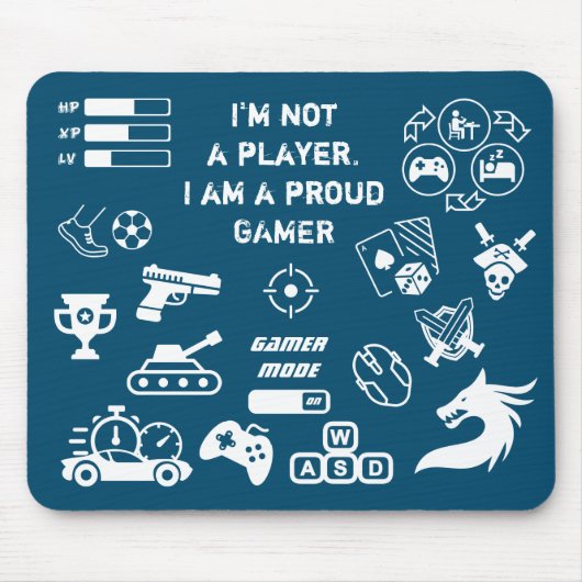 Gamers Mousepad Muismat (Voorkant)