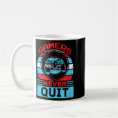 Gamers Never Quit Funny Gaming Quotes Gift For Rpg Koffiemok (Links)