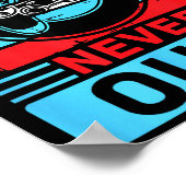 Gamers Never Quit Funny Gaming Quotes Gift For Rpg Poster (Hoek)