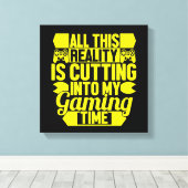 Gamers Only Canvasprint Canvas Afdruk (Insitu (Houten vloer))